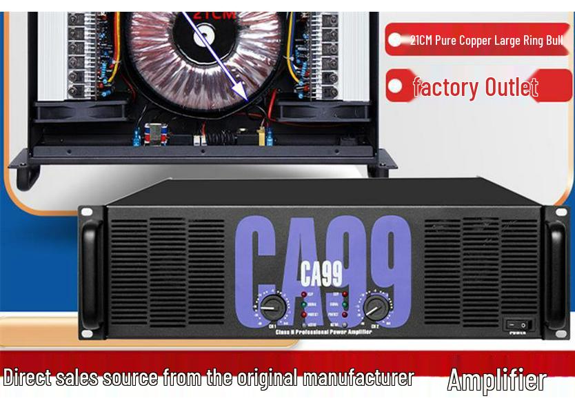 Dual Channel High-Power CA99 CA4 CA6 CA9 CA18 Professional Stage & Wedding Amplifier