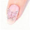 10Pcs 3D Spirit Butterfly Nail Art Charm Gradient Crystal Clear Radiant Butterfly Nail Ornament DIY Exquisite Nail Accessories