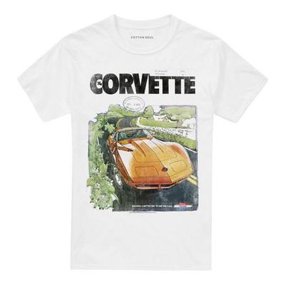 Chevrolet Unisex Adult Corvette Vintage Poster T-Shirt