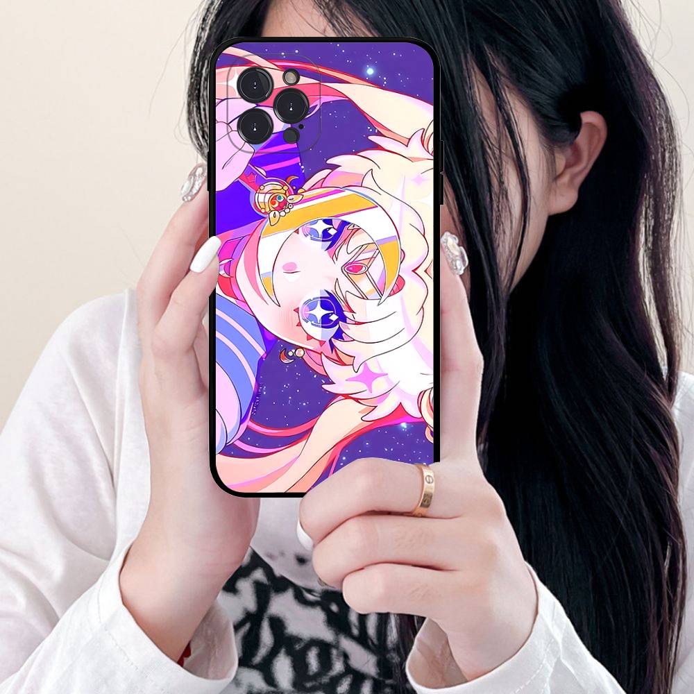 S-Sailors Anime Moon Phone Case For IPhone 17 16 15 14 13 12 Mini 11 Pro Plus Soft Silicone Cover
