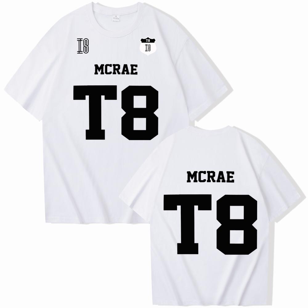 Tate McRae T8 T-Shirt Mann Frau Harajuku O-Ausschnitt Sommer Freizeitshirt Fans Geschenk