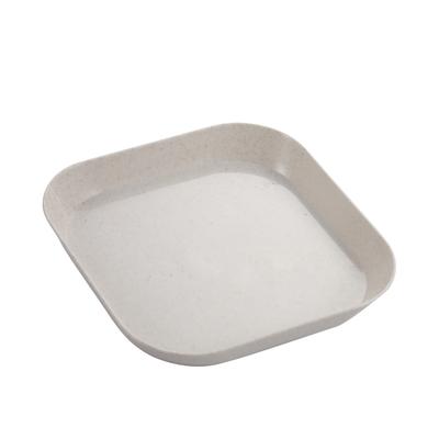 Assiette Plate Vaisselle Paille de Blé PP Vaisselle pour Plat Fruits Service Sauce Trempette Peu Profonde