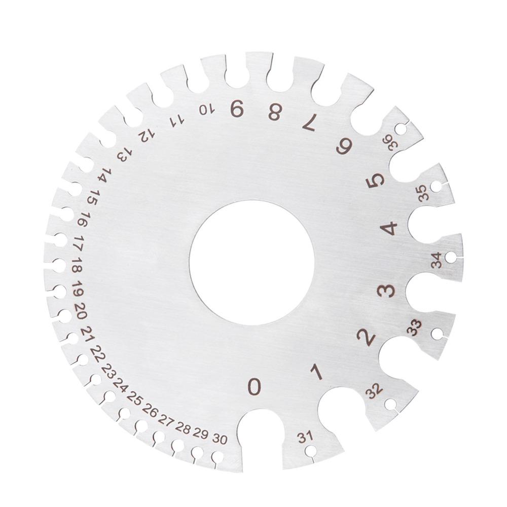Stainless Steel Thickness Gauge  for Wire, Sheet Metal, Paper, Leather, Wood