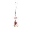 Adorable Capybara Beaded Phone Charm Cute Handcrafted Resin Keychain Pendant for Young Women and Fashion Enthusiasts