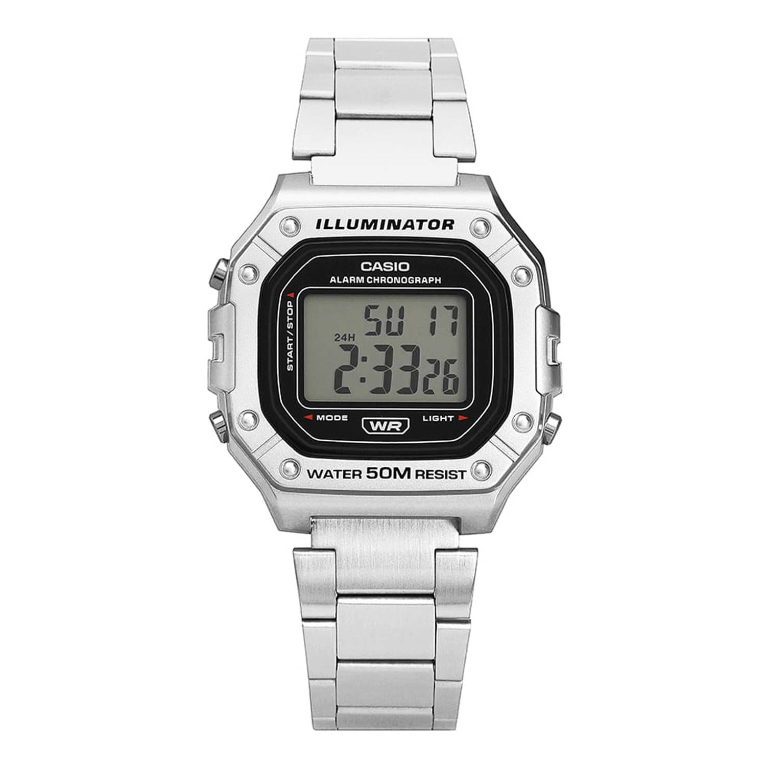 [Casio] W-218HD-1AVDF (W-218HD-1A) Цифровые Винтажные Классические Унисекс Металлические Часы