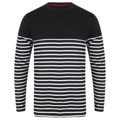 Mens Long Sleeve Breton Stripe T-Shirt