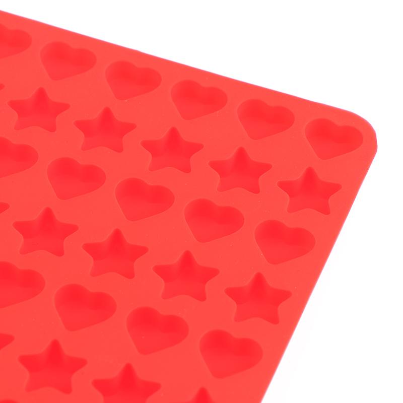 1Pc Multicavity Star Love Shape Silicone Molds Diy Chocolate Candy Tray For Biscuit Treat Candy Gummy Cookie Baking Tool