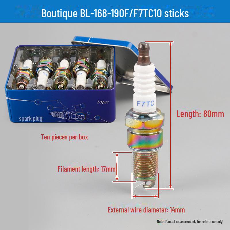 Bujii și duze 168F/190F pentru motoare de drujbă, generator și mașină de tuns iarba