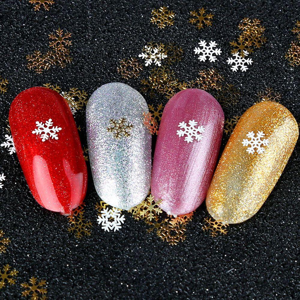 Salon Supplies 3D Sparkles Sequins Snowflake Nail Sequins Nail Flakes Slices Nail Art Decoration