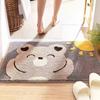 VIKAMA Cartoon Cashmere Floor Mat Soft Non-Slip Bathroom Absorbent Floor Mat Family Toilet Entrance Door Mat Bedroom Carpet