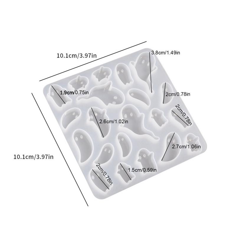 Geist Schlüsselanhänger Form Ohrring Anhänger Epoxidharz Silikonformen Epoxidharz Schmuckform Für Schlüsselanhänger Halskette Armband Schmuck