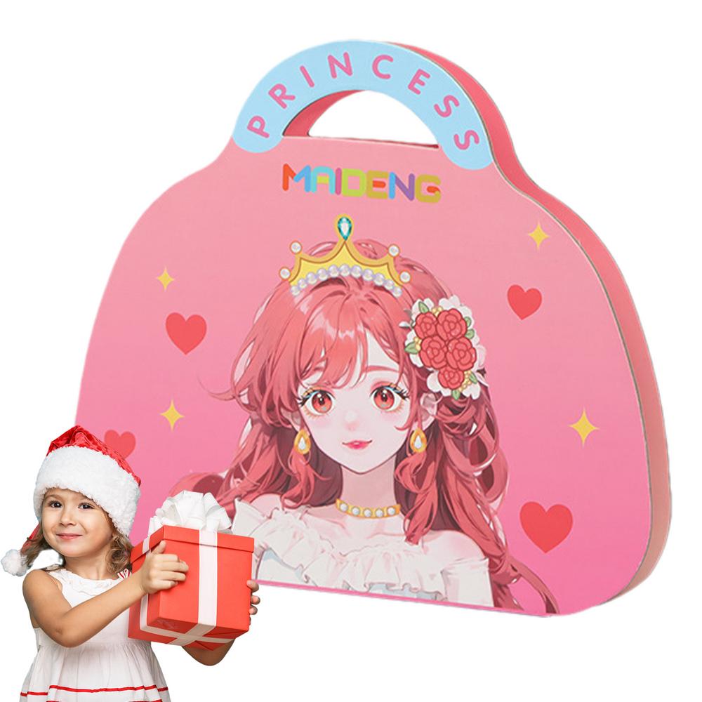 Girls Quiet Princess Book Toy Paper Doll Dress Up Game Book Children Diy Handmade Sticker Educational Toys Makeup Toys For Kid