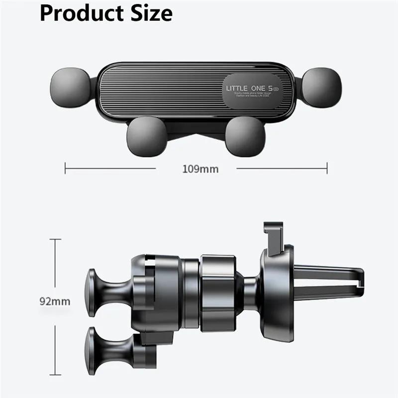 Gravity Car Mobile Phone Holder Air Vent Mount For IPhone Xiaomi Samsung Universal Stand Smartphone Support Automatic Portable