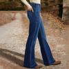 Women's High Waist Washed Women's Jeans Fashionable Versatile Straight Leg Pants