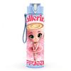 1PC Cute Ballerina Doll Cartoon Print 750ml Color Plastic Sports Water Bottle Leakproof Flip Straw Lid Suitable for Sports Office Home Use