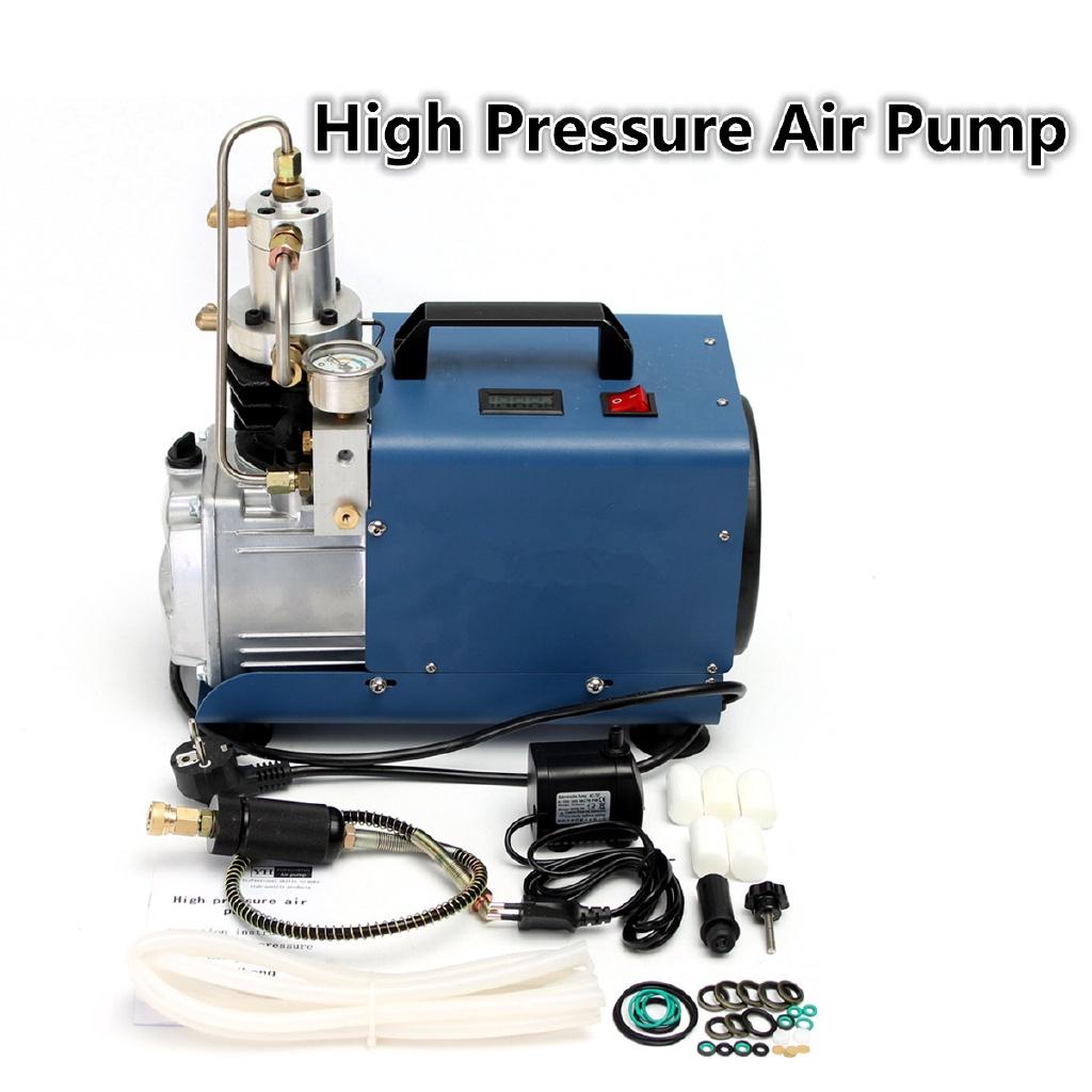 300BAR High Pressure PCP Compressor Electric Air Pump Minicooper PCP Pump 4500psi 220-240V 50HZ For Airgun Diving Scuba