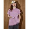 Coolhut Loose Solid Color Simple Casual Short-Sleeved 2025 Summer Women's T-Shirt Dopamine Letter
