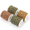 1 Meter Stainless Steel Beads Heart Enamel Chains Bulk for DIY Jewelry Earrings Making Necklaces Supplies Bracelets Accessories