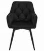 Jork360 Chair - Black Velvet / Black Legs X 2