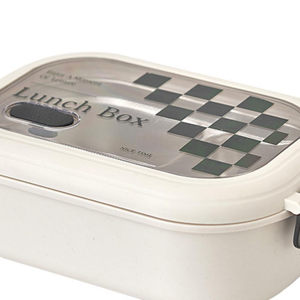 2 Compartment Bento Box Heat Preservation Stainless Steel Interlayer Lunch Box Airtight Portable Food Storage