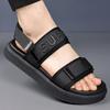 2025 high-end luxury brand sandals men's summer fashion wear cool slippers trendy deodorant non-slip thick-soled beach shoes