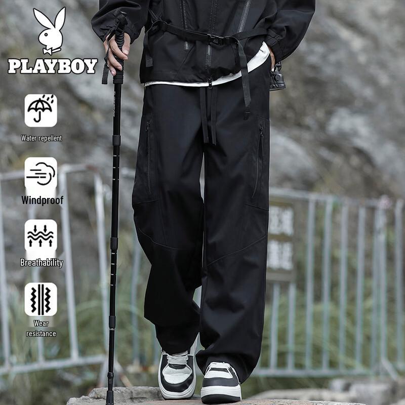 PLAYBOY Men s Water-Repellent Techwear Cargo Pants XL
