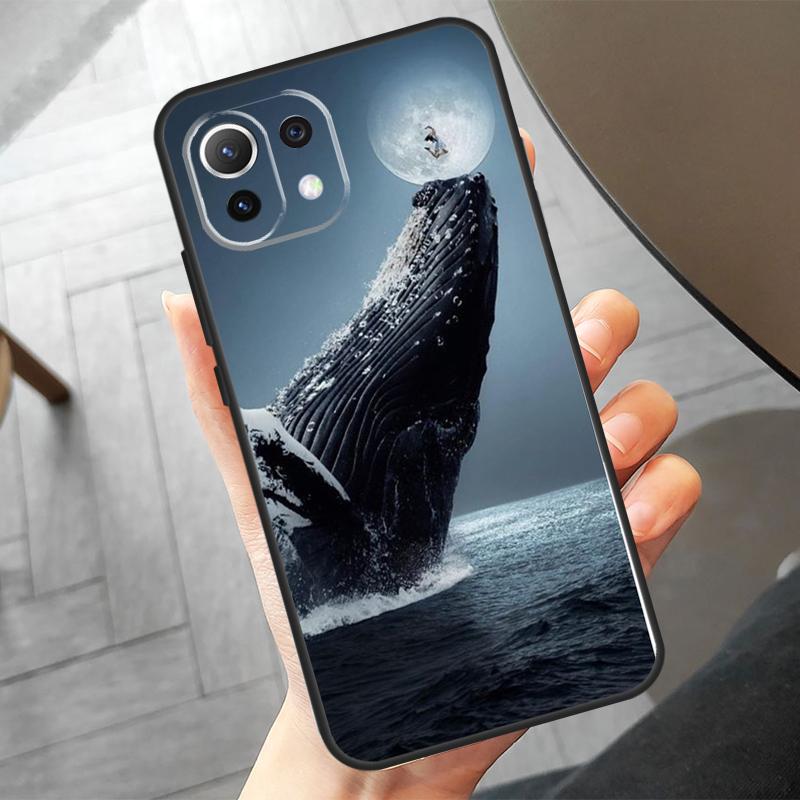 Whale Fish Wave Sea Case For Xiaomi 14 15 17 Ultra 13T 14T 15T Pro POCO F8 Ultra F7 F5 F6 X3 X5 X6 X7 Pro Cover