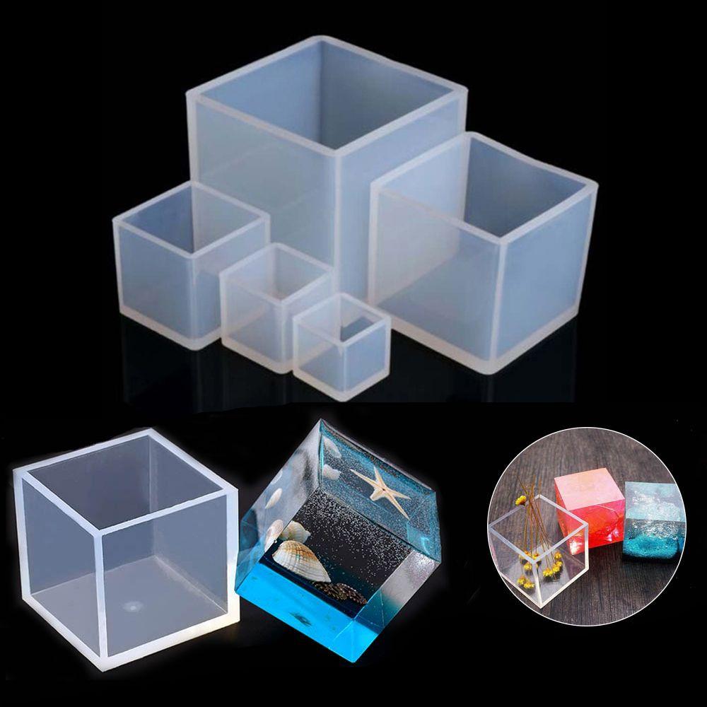 Resin Mold Cube Silicone Molds Casting Square for DIY Craft Pendant Making Tools Resin Mold Cube Silicone Molds Casting Square for DIY Craft Pendant Making Tools