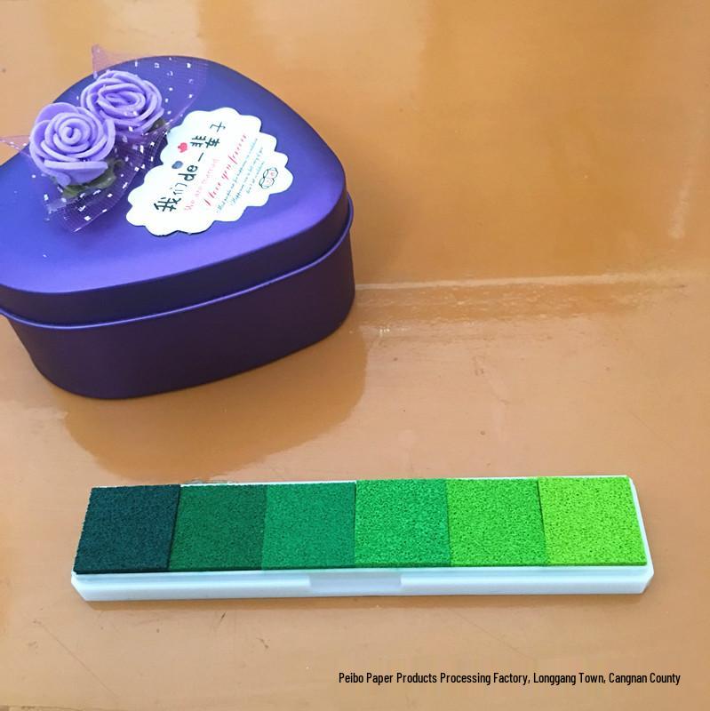 Gradient Candy Color Ink Pad for Finger Painting & DIY Stamping - 6 Color Options