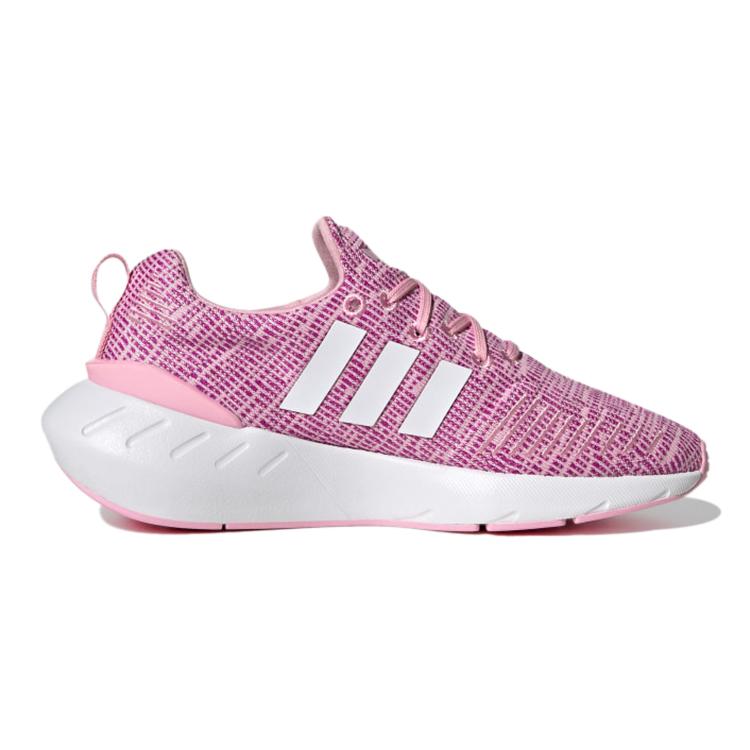 adidas Originals Swift Run 22 J Abrasion Resistant Breathable Low Top Kids' Running Shoes Purple Pink GW8177