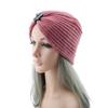 European-American Diamond Flower Knitted Wool Hat - Bohemian Crystal Indian Hat for Autumn/Winter