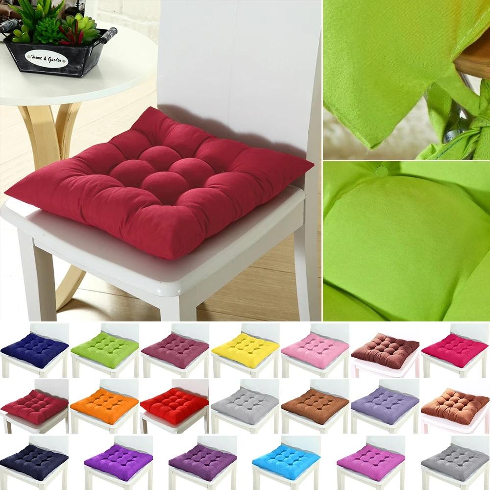 Thick Square Seat Cushion, Washable Comfort Belt, Seat Belt, Suitable for Dining Chairs, Office Chairs, and Computer Chairs