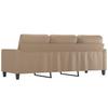 Vidaxl 3-Seater Sofa, Cappuccino, 180 Cm, Faux Leather