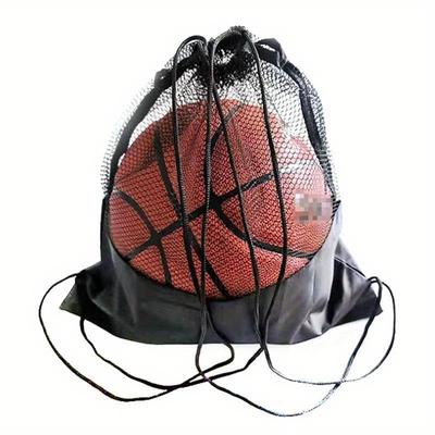 Tragbarer Basketball-Rucksack mit Kordelzug, Netztasche für Fußball, Fußball, Volleyball, Ball, Aufbewahrungstaschen für Outdoor-Sport, Reisen, Fitnessstudio, Yoga