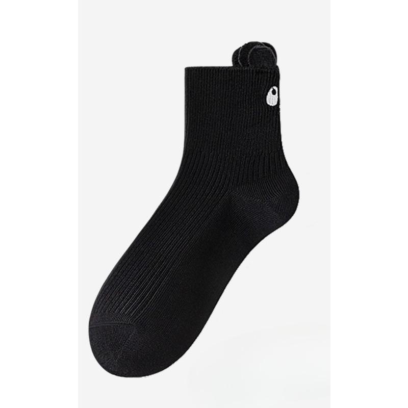 Women's Summer Thin Cartoon Cute Three-dimensional Ear Socks, Versatile Sweat-absorbing and Odor-proof Short Socks, Boneless