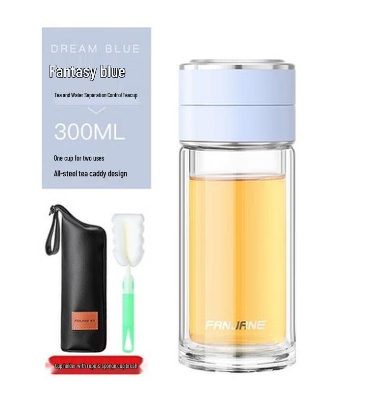 SX Double Wall Glass Tea Infuser Bottle