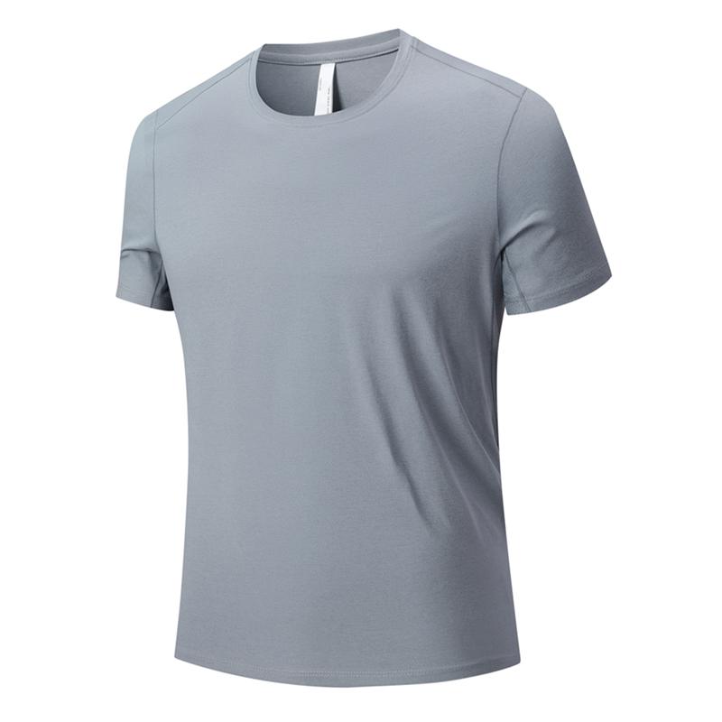 

Men s Outdoor Ice Silk T-shirt, Men s Summer Quick Drying T-shirt, Loose Casual Running Clothes, Sports Round Neck Short Sleeved Men L