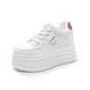 2025 Spring Autumn Popular Korean Version of Little White Shoes Women's Casual Versatile Breathable Thick Sole Inner Height Increase Color Matchin