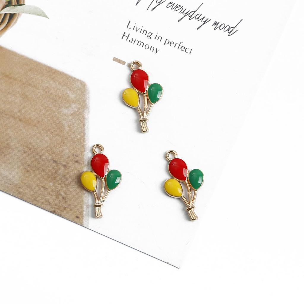 4Pcs Multiple Styles Alloy Metal Drop Oil Colorful Accessories For Jewelry Component Making DIY Necklace Bracelet Earring