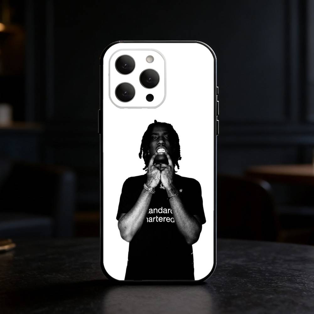 O-OsamaSon Rapper Handyhülle Für iPhone 17,16,15,14,13,12,11 Plus,Pro,Max,Mini Silikon schwarz Weiche Hülle