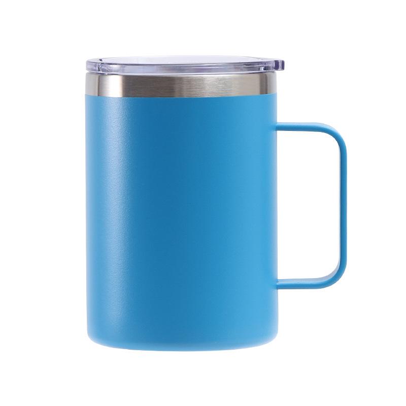 Exclusive For 16Oz Handle Cup 304 Stainless Steel Office Cup, Color Spray Coffee Cup