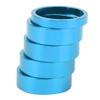 CANSUCC 5PCS 28.6MM MTB Bike Front Fork Washer Set Bicycle Stem Headset Spacer Fork GasketBlue