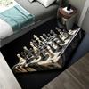 Chess Pattern Carpet Mat Rug King Queen Rook Bishop Knight Pawn Theme Game Living Room Area Rug Protection