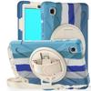 Tablet Cases for 8.7'' Samsung Galaxy Tab A7 Lite Case T225/T220/T227 Cover Rotate Hand Strap PC+Silicone Stand Shell