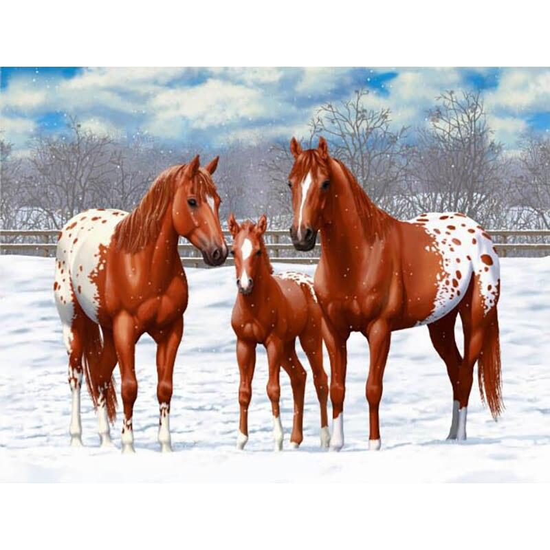 5D DIY Diamond Painting Kit Hummer In The Snow Art Diamond Embroidery Rhinestones Decorations for Home