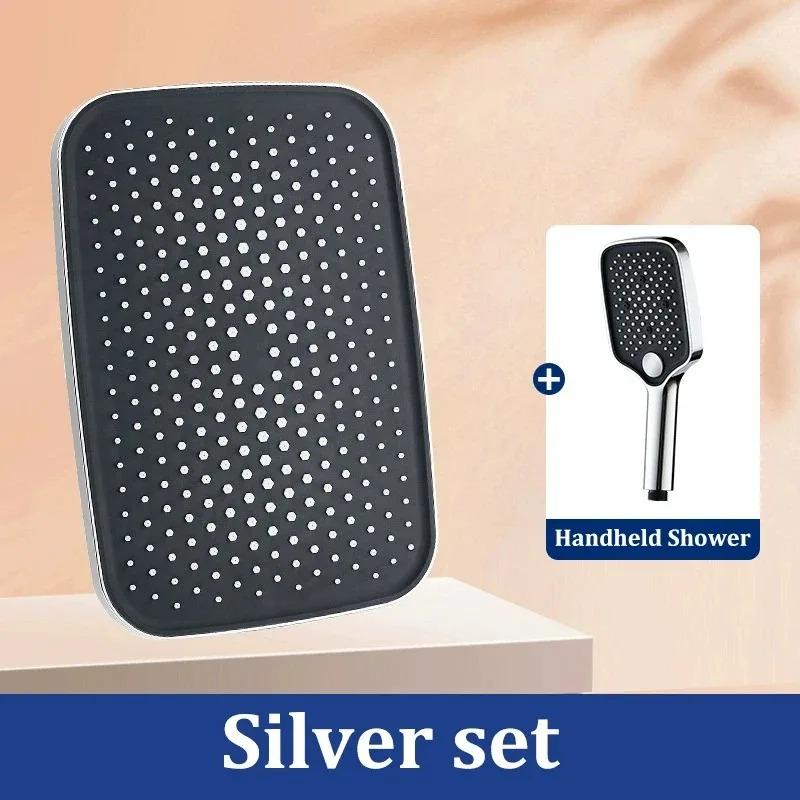 Pressurized Combination Set Shower Head Set Household Square Large Panel Universal Bathroom Large Water Shower