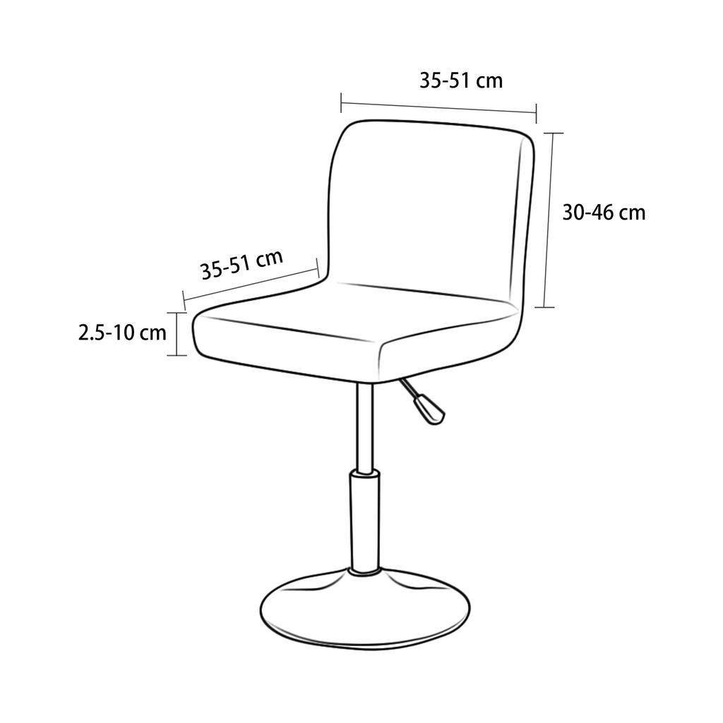 Real Waterproof Fabric Bar Chair Cover Stretch Short Back Chair Cover Washable Cheap Spandex Covers For Home Hotel Banquet Decor
