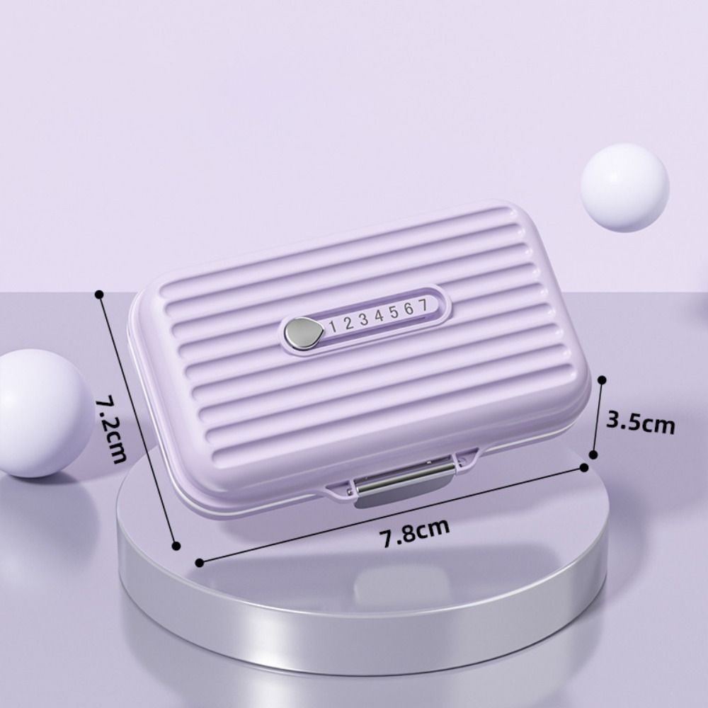 Portable Weekly Pill Box 7 Compartments Vitamin Container Pill Dispenser  Medicine