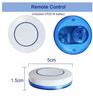 RF 433MHz Wireless Remote Control Light Switch 220V 110V 10A Relay Receiver Mini Round Button Wall Panel Switch For LED Lamp