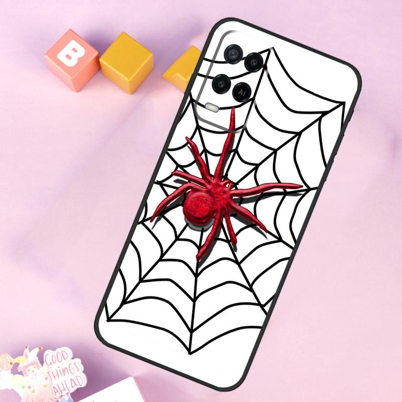 Spider Web Case For Oppo A54 A74 A94 A40 A60 A80 A18 A38 A58 A78 A98 A96 A76 A16 A15 A17 A57 A5 A6 Pro